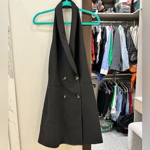 Black 90s style mini dress